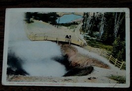 Vintage Color Tone Postcard, Crater of Mud Volcano, Yellowstone Park  VGC - £2.32 GBP