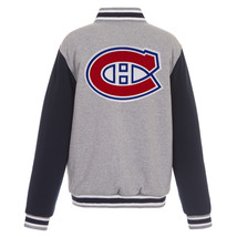 NHL Montreal Canadiens  Reversible Full Snap Fleece Jacket JHD  2  Front... - £102.29 GBP