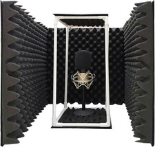 The Troystudio Microphone Isolation Shield Is A Large, Foldable Reflection - £52.09 GBP