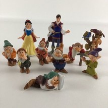 Disney Princess Snow White Seven Dwarfs Prince Deluxe PVC Figures Topper... - $49.45