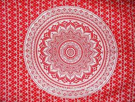 Traditional Jaipur Silver Ombre Mandala Wall Art Poster, Indian Cotton Wall Deco - £7.90 GBP