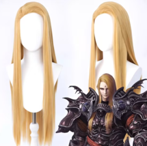 Final Fantasy XIV Zenos yae Galvus cosplay wig, Blonde long straight wig - £47.86 GBP