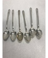 Vintage silver plate Carlton tea spoons 7 inch Mid Century drinking spoon - £24.90 GBP