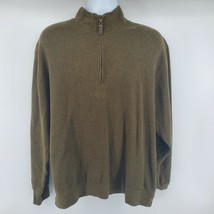 Orvis 1/2 Zip Sweater Size L Green Long Sleeve - £20.79 GBP