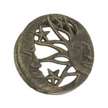 Bronze Cast Iron Decorative Sun Moon Stars Door Knocker Rustic Home Decor - £20.96 GBP