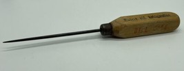 Vintage Metal Ice Pick Wooden Handle 4 Sided 8.5” Long Ice Delivery Company - £9.74 GBP