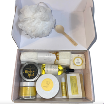 Lizush Spa Gift Set Pampering Box with Spa Items &amp; Natural Soap Handmade... - £15.70 GBP