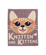 Crafty Cat Lovers: Unique Knittin with Kittens - Velveteen Plush Blanket - $39.53