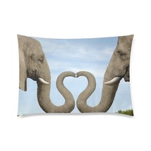 Elephant in Love Pillow Case 30&quot; x 20&quot; (2 Sides) - £18.19 GBP