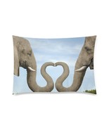 Elephant in Love Pillow Case 30&quot; x 20&quot; (2 Sides) - $31.24 CAD