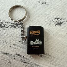 Vintage Classic Iron Knucklehead Black Flip Top Lighter Motorcycle  KEYC... - $18.81