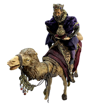 Wiseman on Tan Camel Department 56 Neapolitan Nativity 18 inch tall Vintage - £359.22 GBP