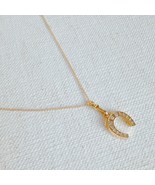 Paved Horseshoe Western Pendant Layering Necklace - €20,53 EUR