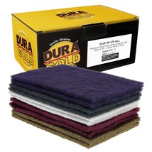 Dura-Gold Premium 6&quot; X 9&quot; 10 Scuff Pad Variety Pack, 2 Each Maroon, Gray... - €34,26 EUR