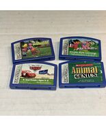 Lot of 4 Leap Frog Leapster Leap Pad Learning Game Cartridges Cars, Dora J6 - $14.65