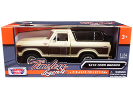 1978 Ford Bronco Ranger XLT with Spare Tire Cream and Brown with Black Camper... - £28.25 GBP