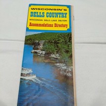 Vintage Wisconsin Dells Country Lake Delton Accommodations Directory Map  - £19.43 GBP
