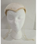 Vintage Off-White Womens Fashion Hat Fascinator for Refurbish - $18.81