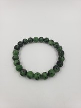 Ruby Zoisite 8mm Bead Stretch Bracelet - $7.42