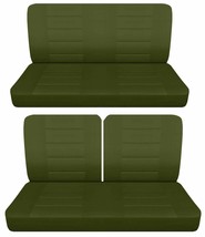 Front 50/50 top and solid rear bench car seat covers Fits 1953 ford Victoria 2dr - £102.65 GBP