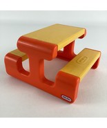 Little Tikes Dollhouse Furniture Picnic Table Orange Yellow Pretend Vint... - $44.99 CAD