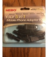 NEBO YOUR 5 IN 1 MOBILE PHONE ADAPTER KIT - NEW IN PACKAGE Ships N 24h - $11.86