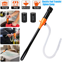 Battery Operated Fuel Liquid Transfer Siphon Pump Handle Gas Oil Water Fish Tank - £30.68 GBP