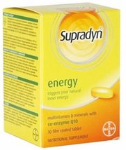 SUPRADYN Energy BAYER with Co-enzyme Q10-Triggers Body’s Own Energy 30 Tabs - £20.52 GBP