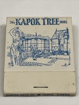Vintage Matchbook Cover  The Kapok Tree Inns  Clearwater, Florida gmg  unstruck - £9.69 GBP