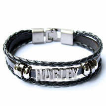  fashion leather wing anchor bracelet for men male charm bracelets bangles women friend thumb200