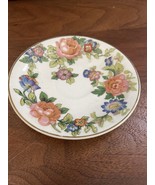 VTG Semi Vitreous Floral  Edwin M. Knowles China Co. USA 4.6” 1940s Host... - $6.80