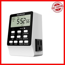Programmable 7-Day Timer with Dual Outlets - Smart Control for All Appli... - $30.06