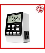 Programmable 7-Day Timer with Dual Outlets - Smart Control for All Appli... - €25,98 EUR