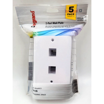 Legrand WP3402-WH-V5 Keystone Ethernet Jack 1-Port Wall Plate White - £6.05 GBP