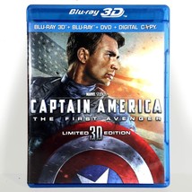 Captain America: The First Avenger (3D/ 2D Blu-ray/DVD, 2011) Like New ! - £10.52 GBP