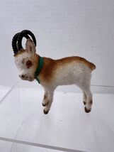 Wagner Kunstlerschutz  Flocked Billy Goat Curved Horns Handwork Germany ... - $413.80 MXN