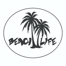 Beach Life Sticker, Decal, Bumper Sticker Vacation Sticker 3.5&quot; x 4.2&quot; - £2.85 GBP+