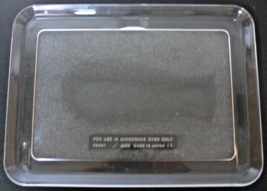 12 3/4" X 9 1/4" Vintage Recycled Sharp Microwave Oven Square Glass Plate Tray - $78.39