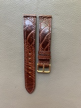 Brown Genuine Ostrich Leather Watch Strap Band Custom Size 16 17 18 19 2... - $48.00