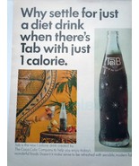 Tab 1 Calorie Print Advertisement Art 1965 - £7.16 GBP