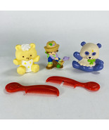 Vintage Strawberry Shortcake Pets Jelly Bear Butter Cookie, Panda, Combs... - $26.99