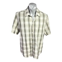 Tilley Endurables Shirt Mens Size M Beige Plaid Short Sleeve Travel Shor... - $38.56