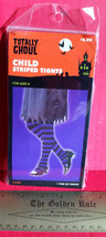 Fashion Holiday Child Accessory Large Purple Striped Tights Halloween Co... - $4.74