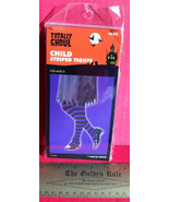 Fashion Holiday Child Accessory Large Purple Striped Tights Halloween Co... - £3.75 GBP