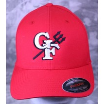 Port Authority Red GF Trident Logo FlexFit Hat Cap S/M - $6.43