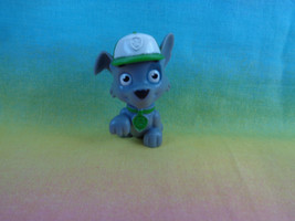 Nickelodeon Paw Patrol Rocky Grey Puppy Dog Mini Figure Cake Topper - £2.00 GBP