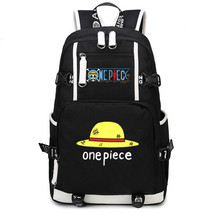One Piece Theme Fighting Anime Series Backpack Schoolbag Daypack Strawhat Luffy - $41.99