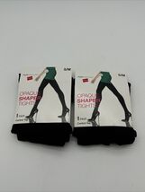 2 - Hanes Stylessentials Opaque Shaper Tights 1Pair Control Top S/M - $16.71
