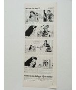 Kellogg&#39;s Pep Cereal Cartoon Mom/Dtr  Vitamins Pep Appeal 1941 Vintage P... - $9.89