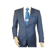 Men's Suit by Giorgio Cosani Textured Wool/Cashmere Blend 901-19 Blue 52 Long image 7